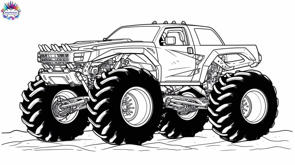 Carros monstros para colorir!  Monster truck coloring pages, Truck  coloring pages, Monster trucks