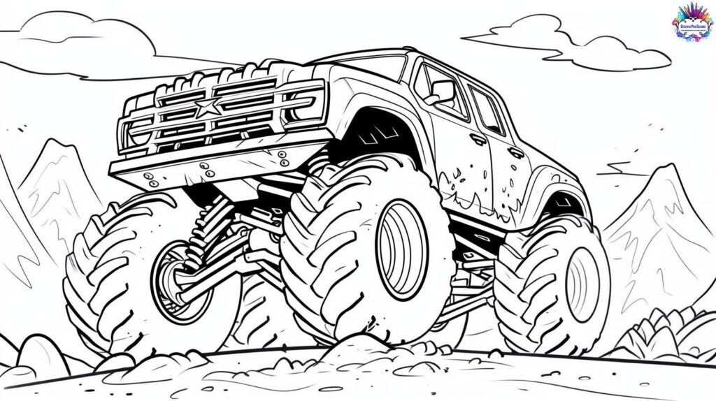 Carros monstros para colorir!  Monster truck coloring pages, Truck  coloring pages, Monster trucks