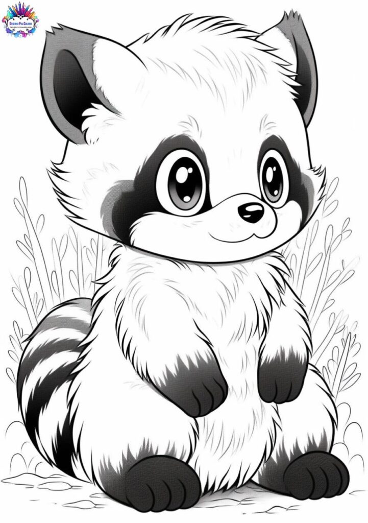 panda vermelho desenho