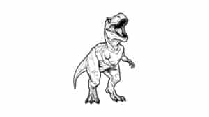 Desenho de Dinossauro Para Colorir.