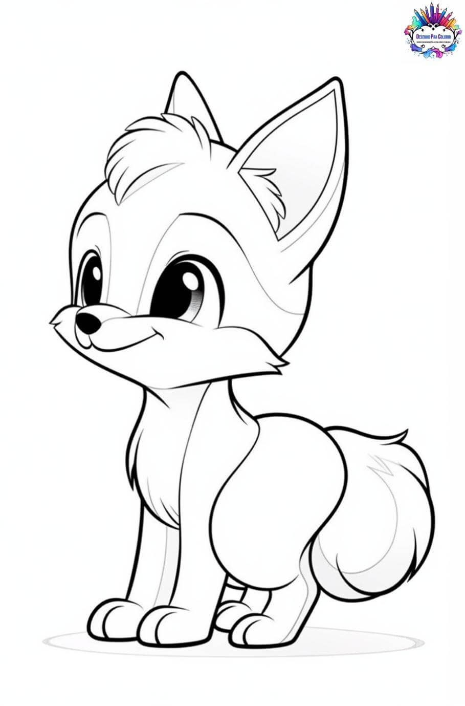 Como desenhar uma raposa kawaii 