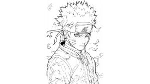 Desenho para Colorir Naruto