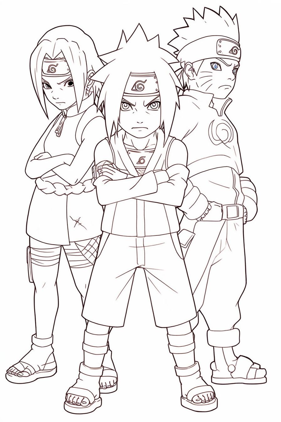 Desenho Naruto para Colorir