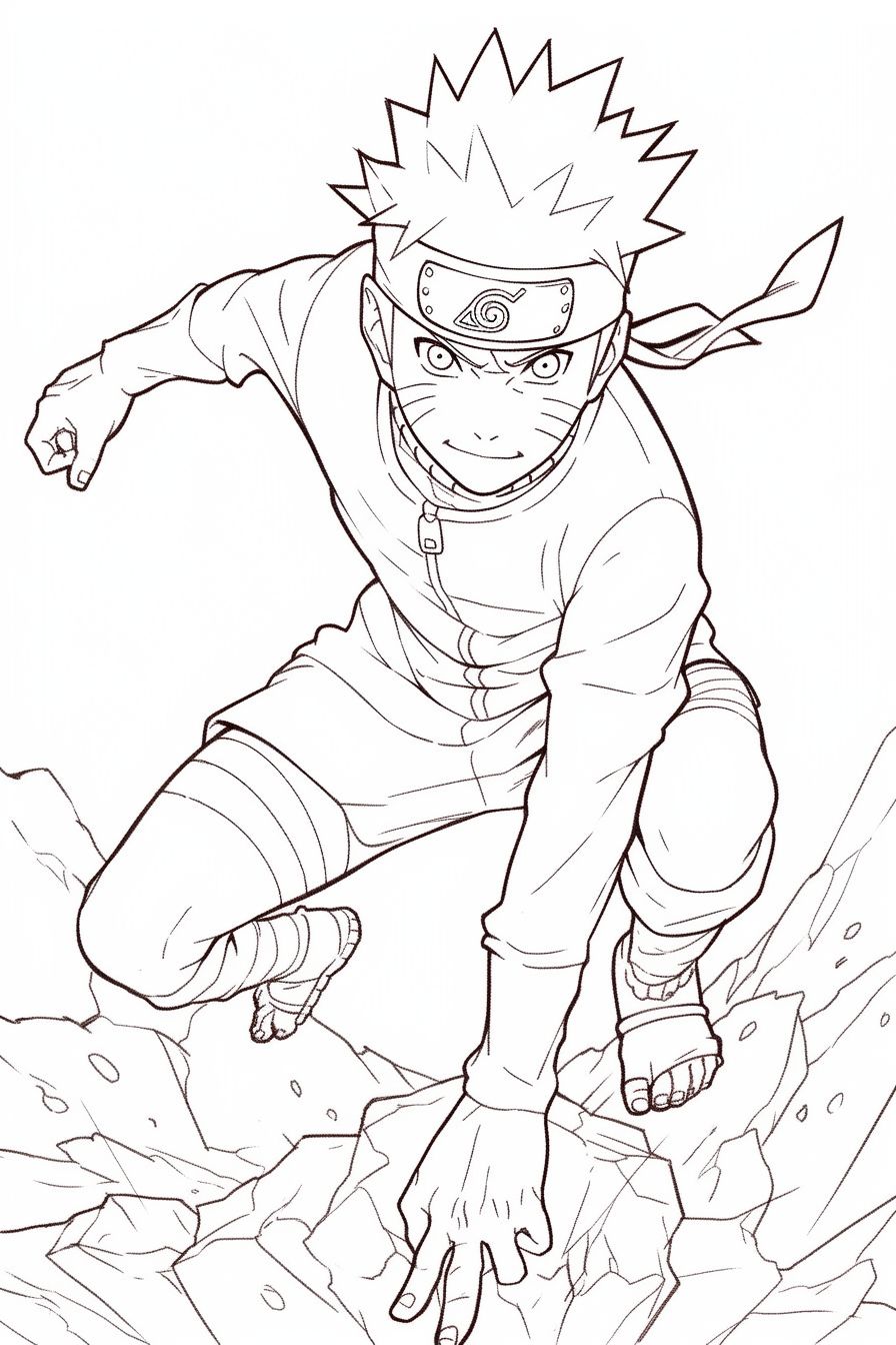 Desenho Para Colorir Naruto - Jiraiya Toad, Hinata Hyuga e mais