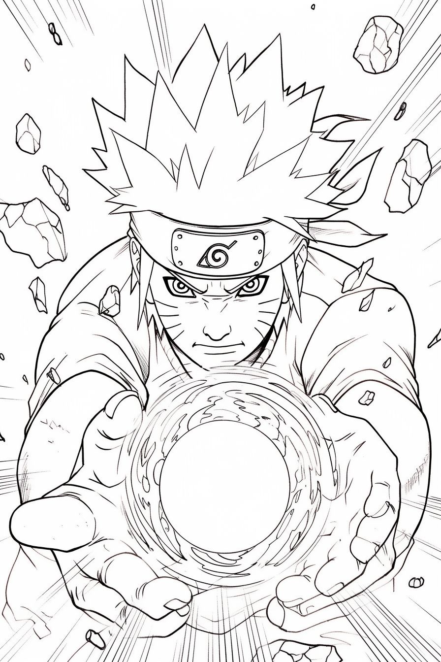 Desenhos de Naruto para colorir 