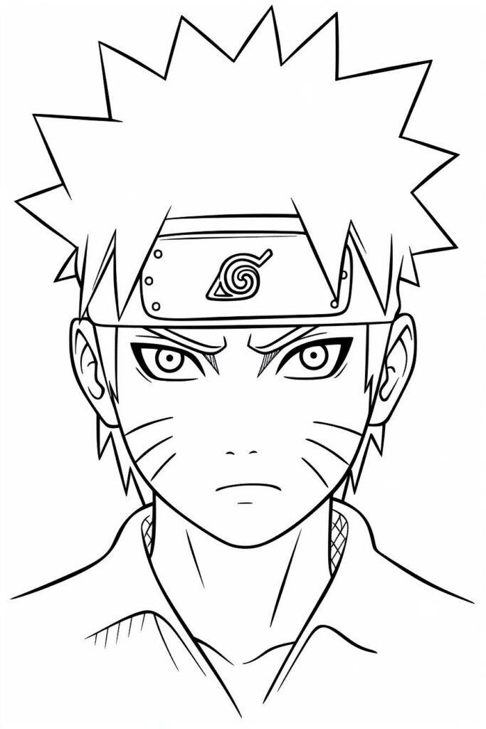 Desenho Para Colorir Naruto