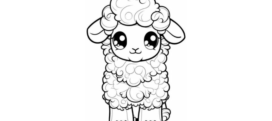 desenho para colorir ovelha