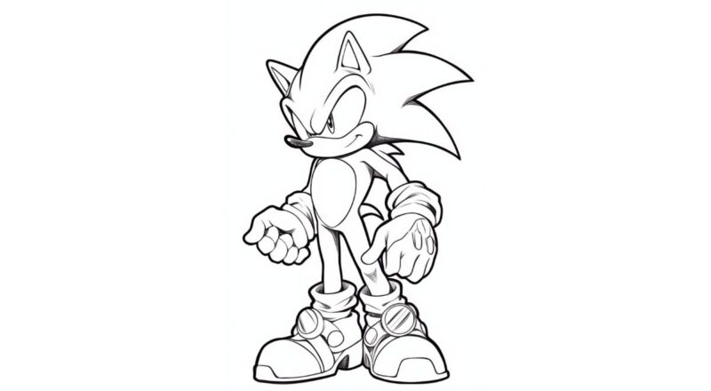 Sonic Para Colorir - Imprimir  Desenhos do sonic, Desenhos para