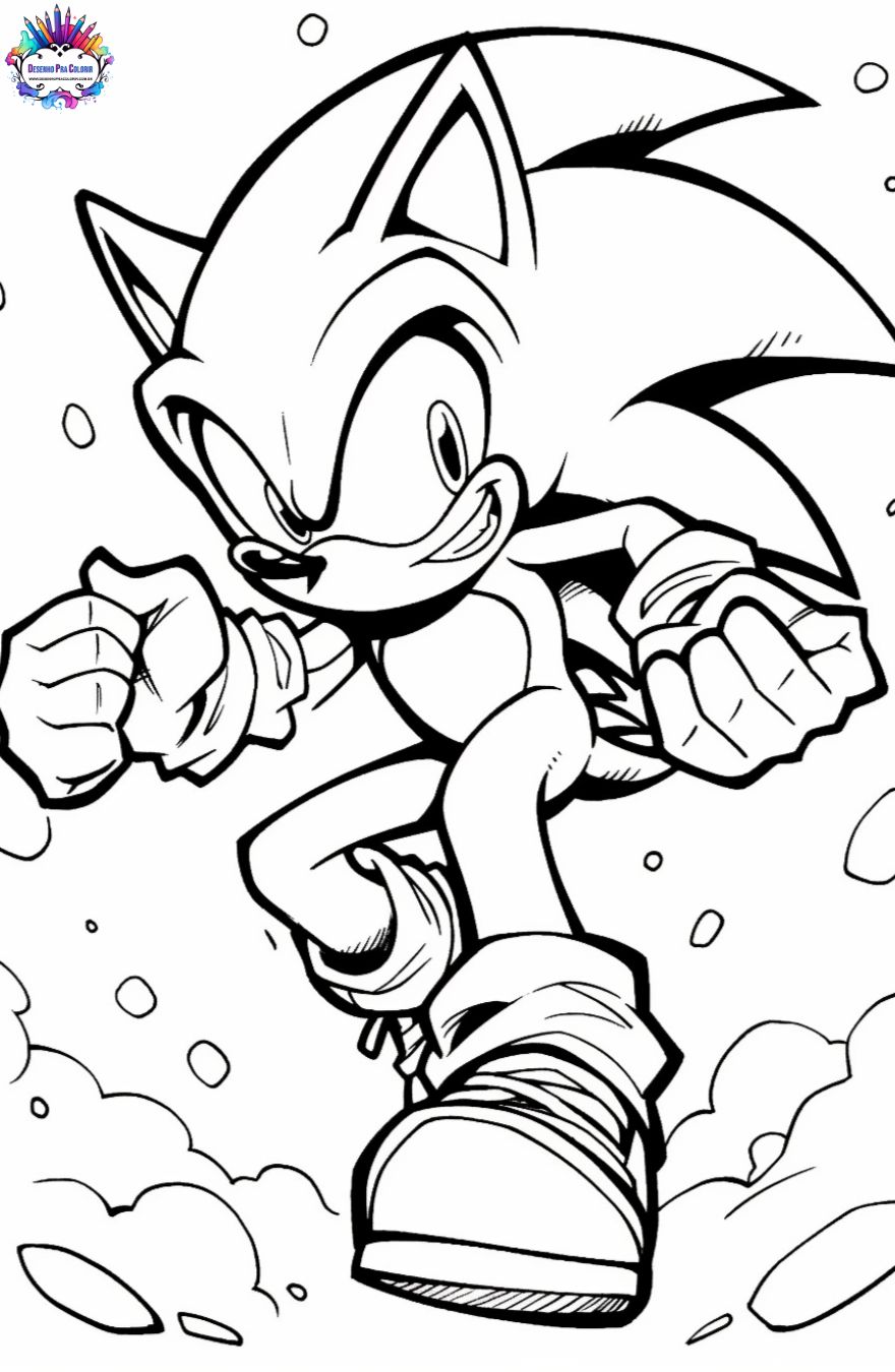 Desenhos de Sonic para Colorir, Pintar e Imprimir 