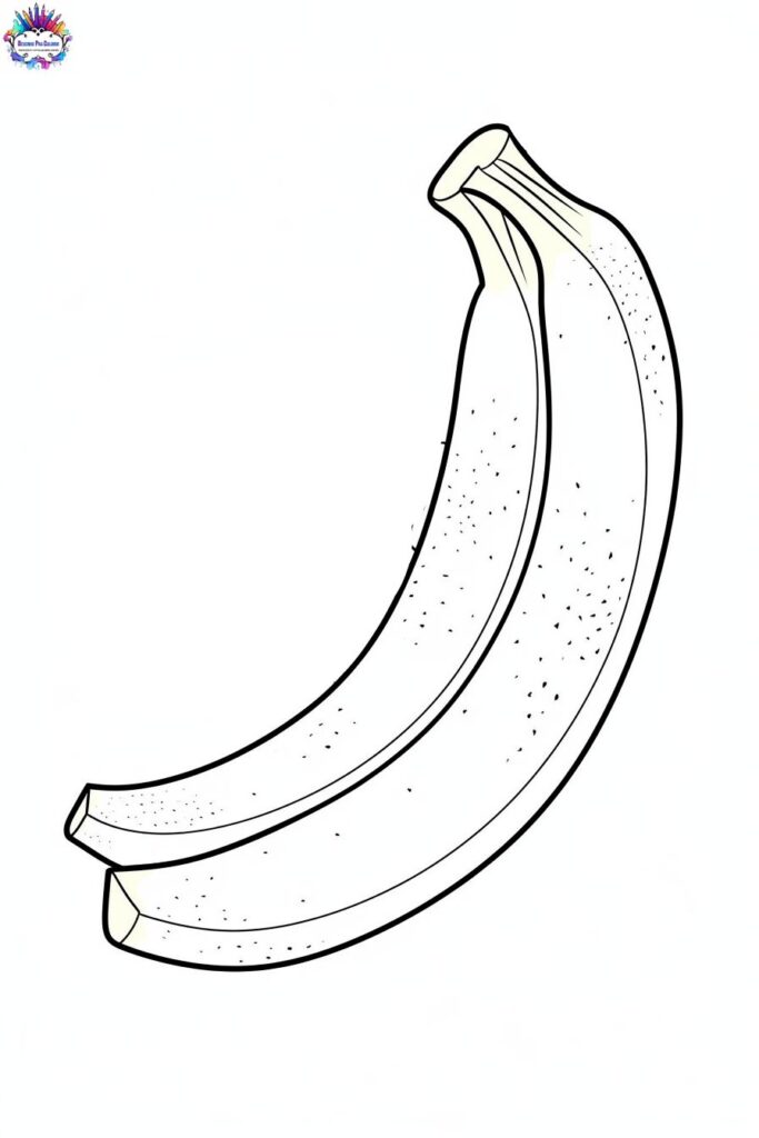 Banana Para Colorir