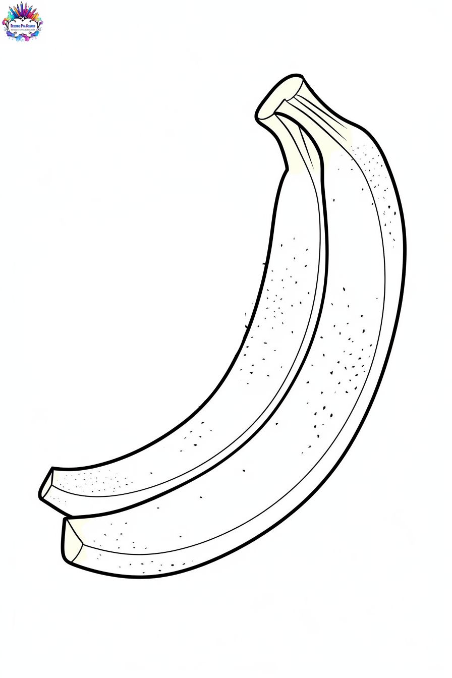 Desenho de Banana para Colorir - Colorir.com
