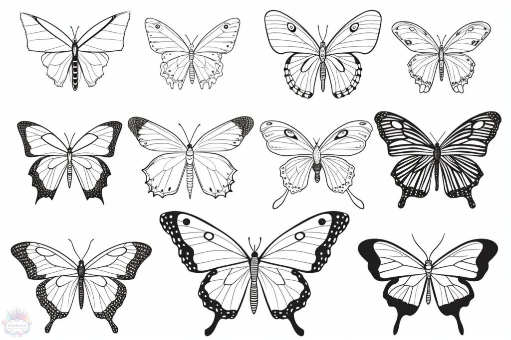 desenhos para colorir borboleta