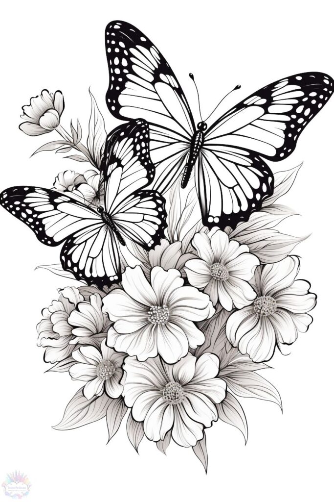 borboleta para colorir e imprimir