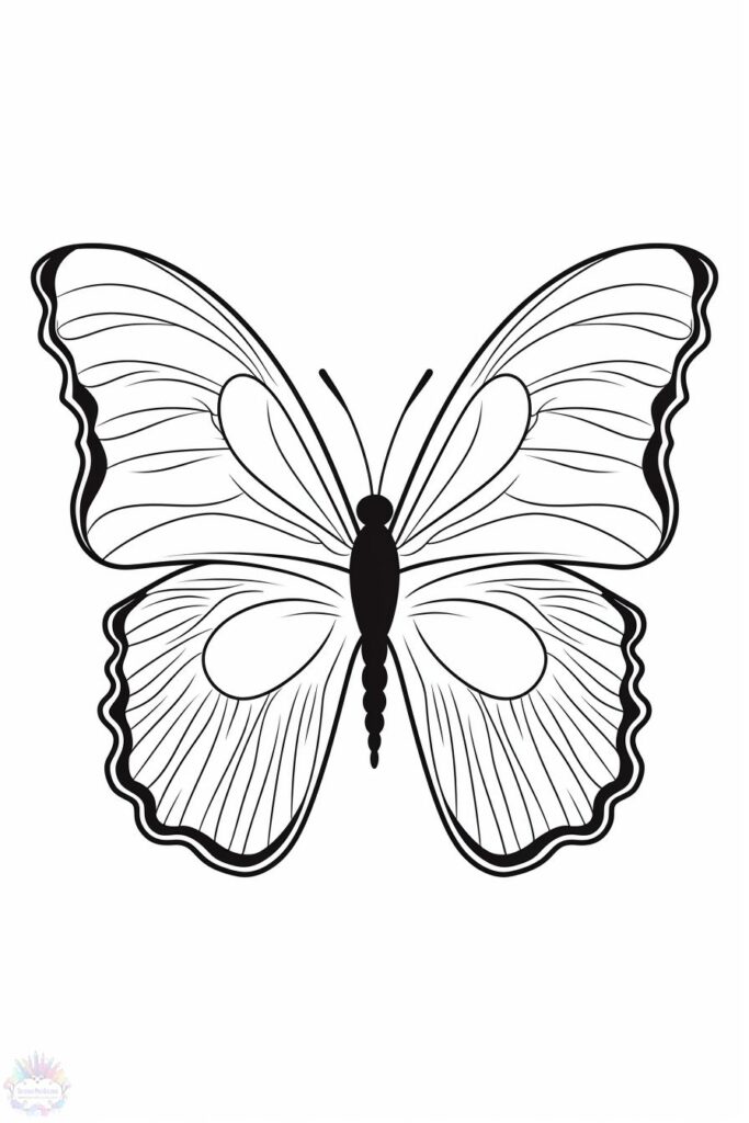 desenho borboleta para colorir