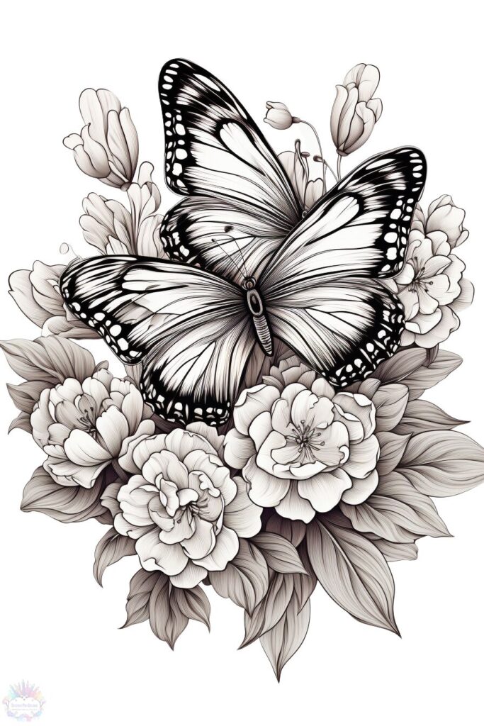 imagem de borboleta para colorir