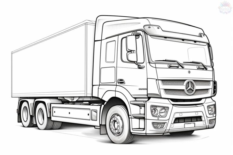 Caminhão Para Colorir + De 150 Desenhos Para Imprimir e Pintar