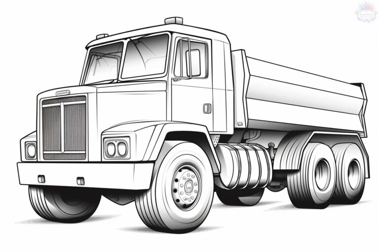 Caminhão Para Colorir + De 80 Desenhos Para Imprimir e Pintar
