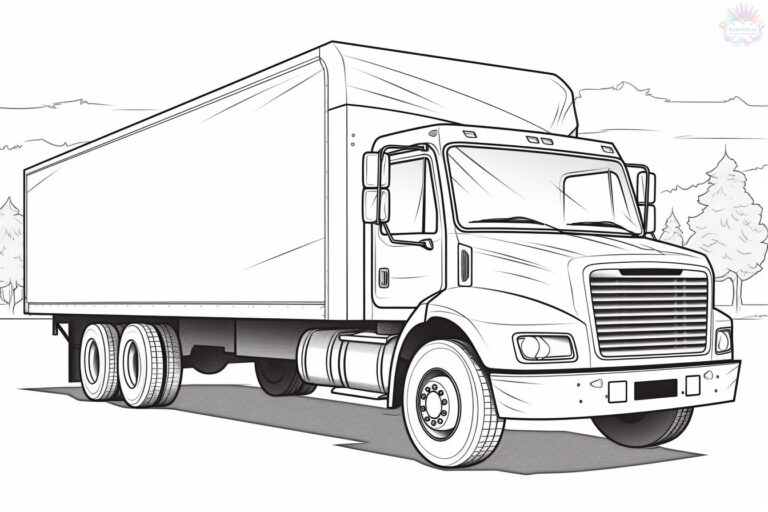 Caminhão Para Colorir + De 150 Desenhos Para Imprimir e Pintar
