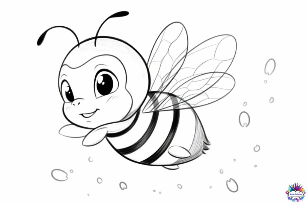 desenho de abelha para colorir