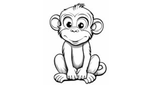 desenho macaco para colorir