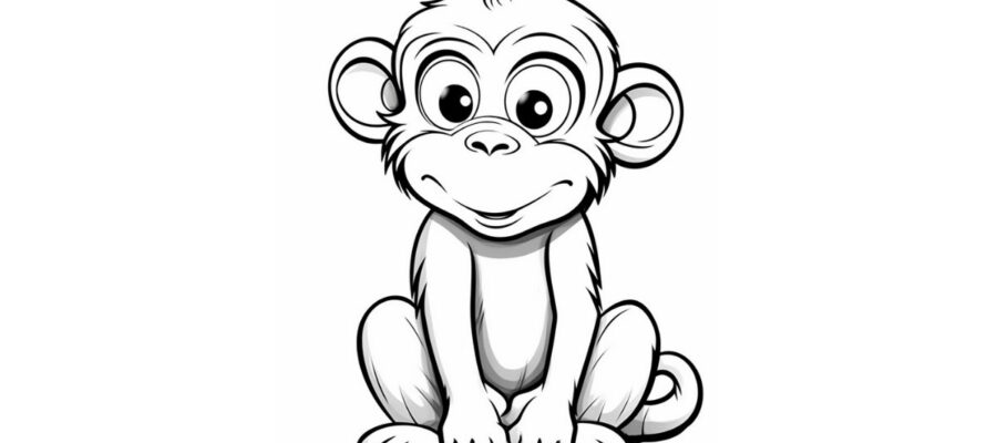 Macacos para colorir em 2023  Páginas para colorir, Desenhos