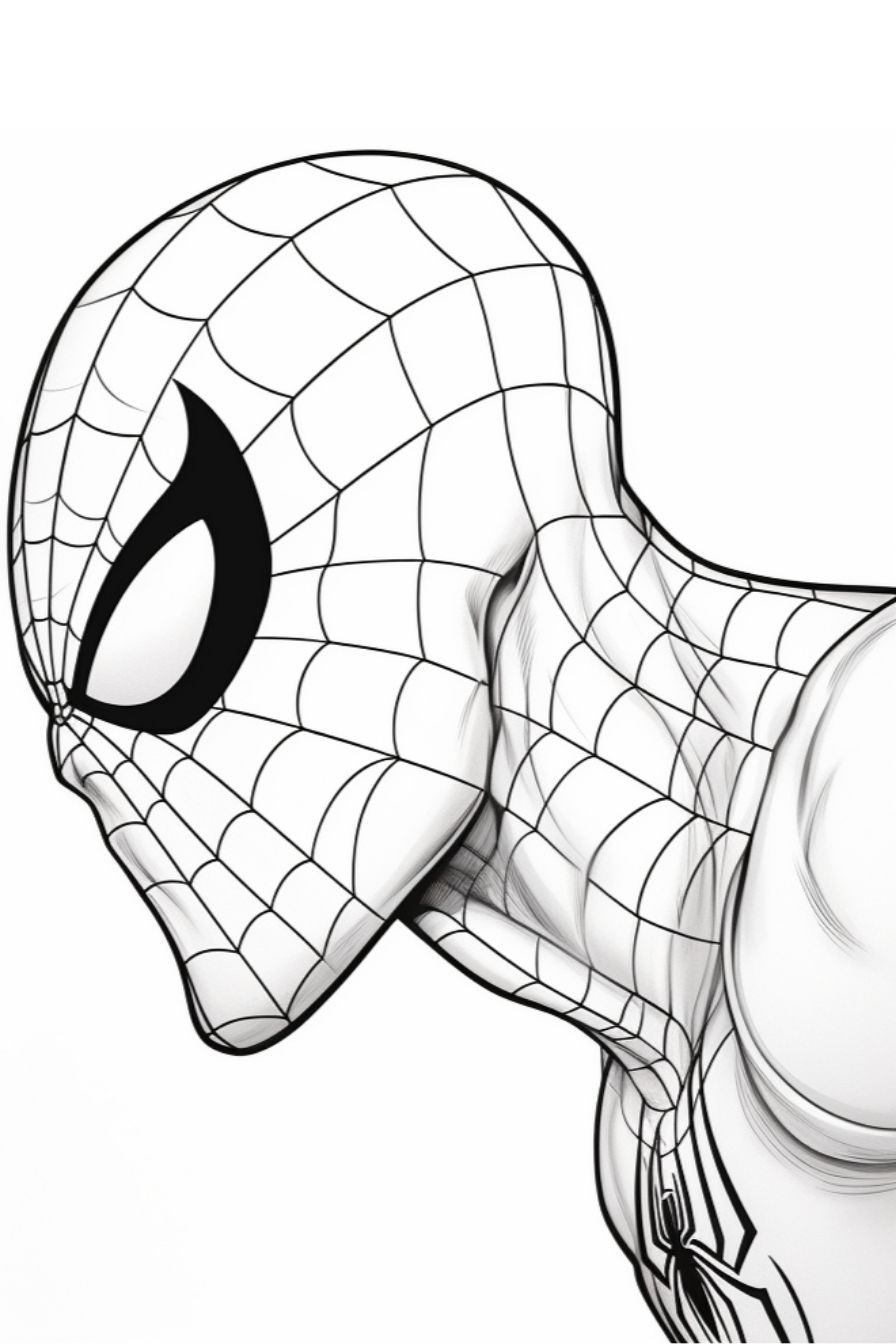 Páginas para colorir do Homem-Aranha - GBcolorare