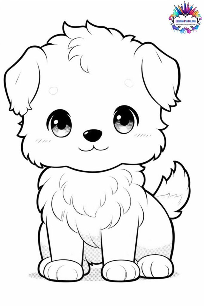 Desenho de Filhote de cachorro para Colorir - Colorir.com