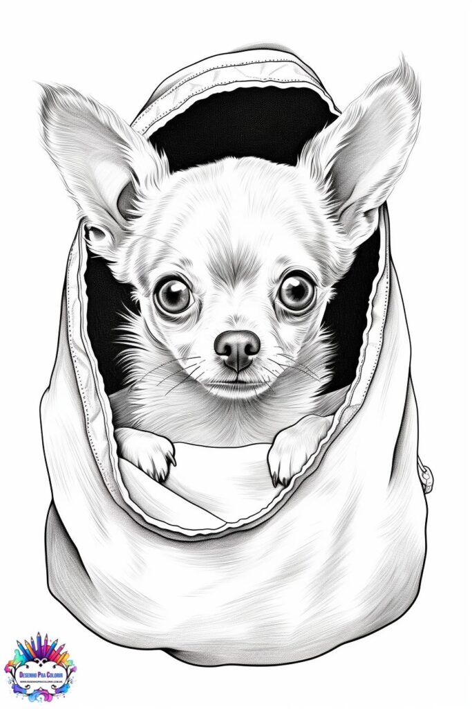 Desenho Para Colorir Cachorro Chihuahua