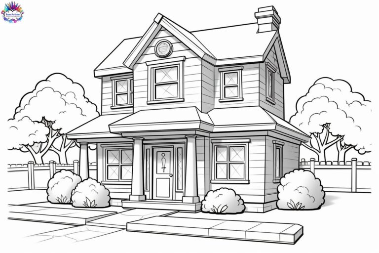 Desenho Para Colorir Casa + 40 Desenhos Para Imprimir e Pintar