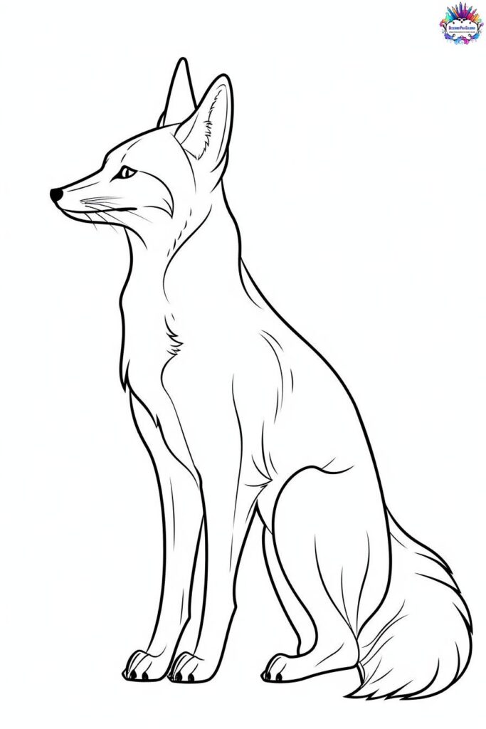 desenho de raposa