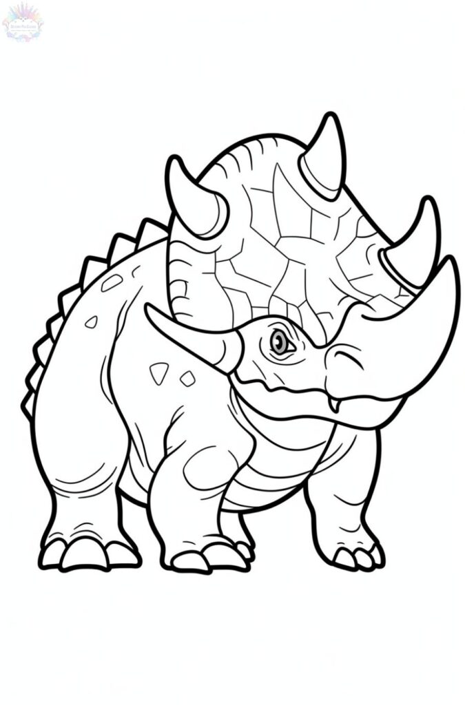 Desenho de Dinossauro Para Colorir