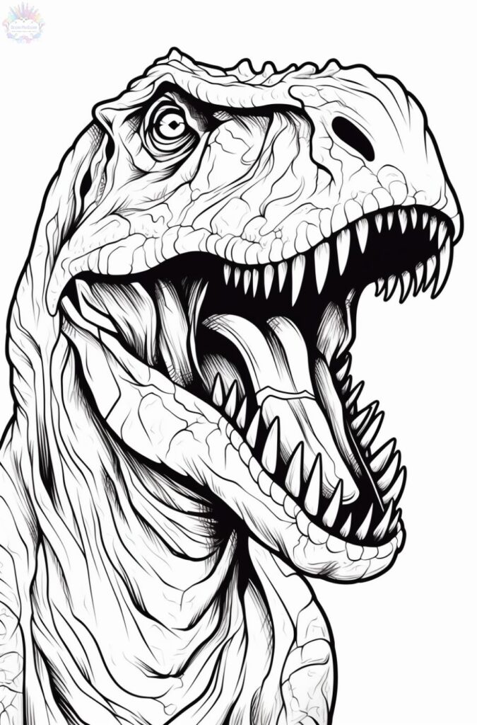 Dinossauro Para Colorir T Rex
