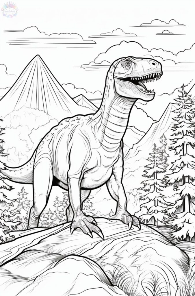 Desenho de Dinossauro Para Colorir