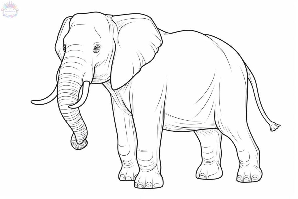 Elefante Para Colorir
