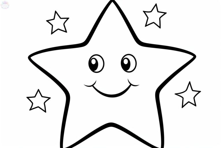 Estrela Para Colorir + De 90 Desenhos Para Imprimir