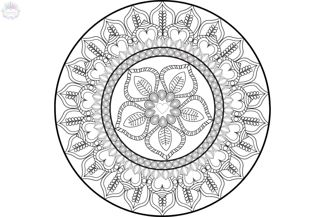 Desenho de Mandala olhos para Colorir - Colorir.com