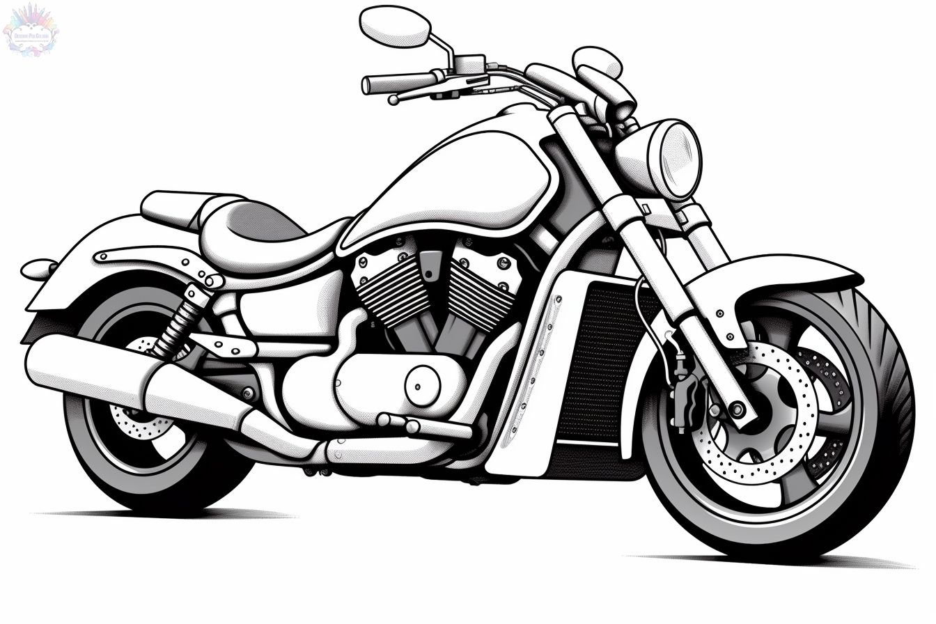 Desenhos para colorir de desenho de uma moto para colorir -pt