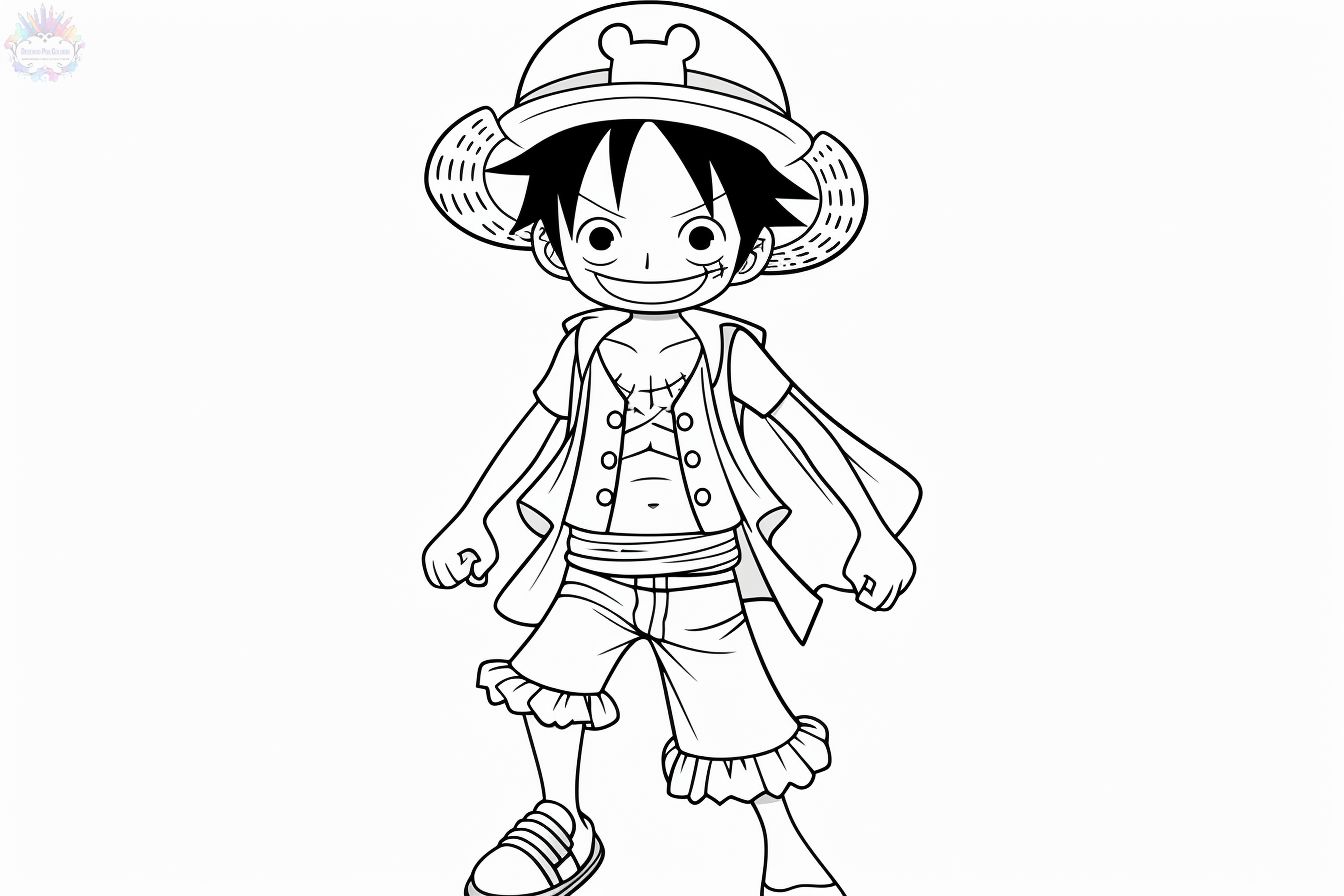 One Piece Para Colorir - Dezenas de Desenhos do Luffy e do Zoro