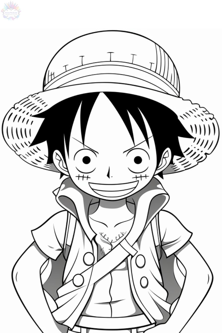 One Piece Para Colorir - Dezenas de Desenhos do Luffy e do Zoro