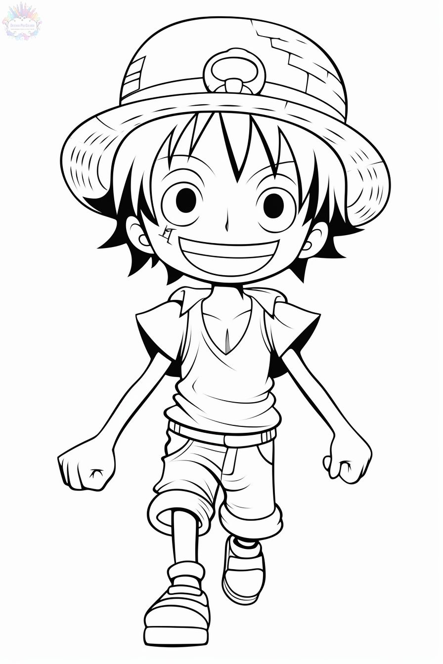 Monkey D. Luffy Line art Desenho Personagem, macaco Desenho