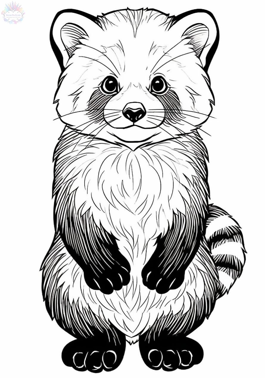 Desenho de pandas na selva para colorir