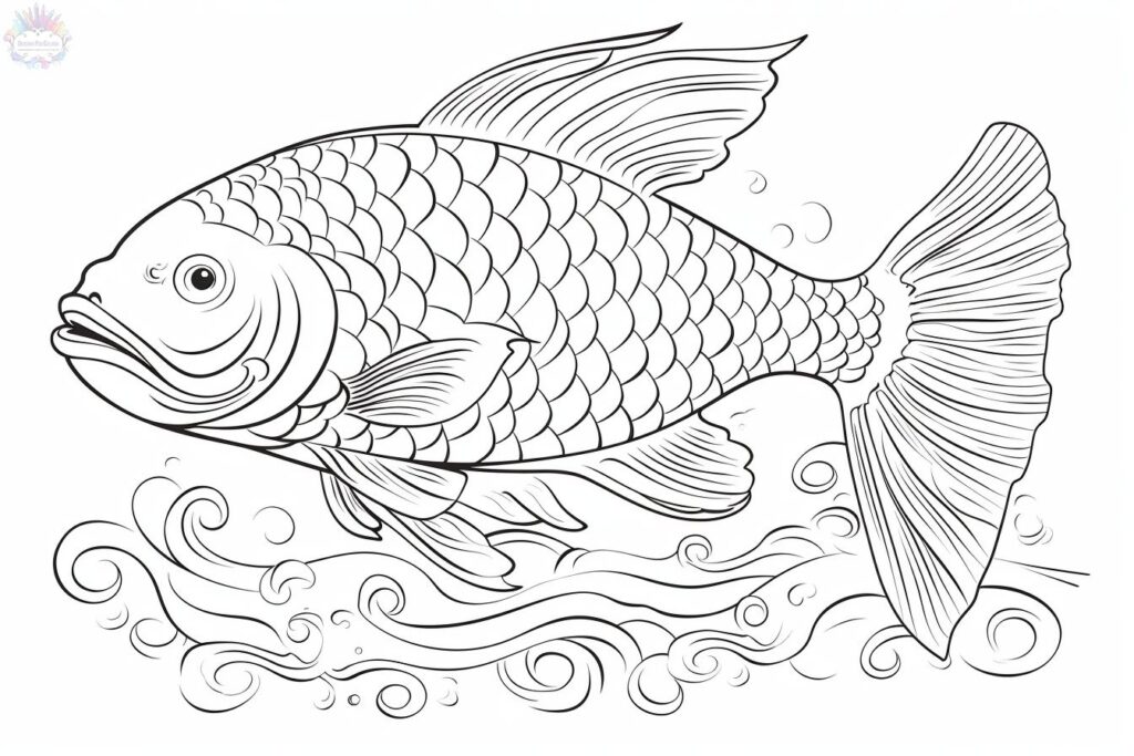 desenho de peixe para colorir