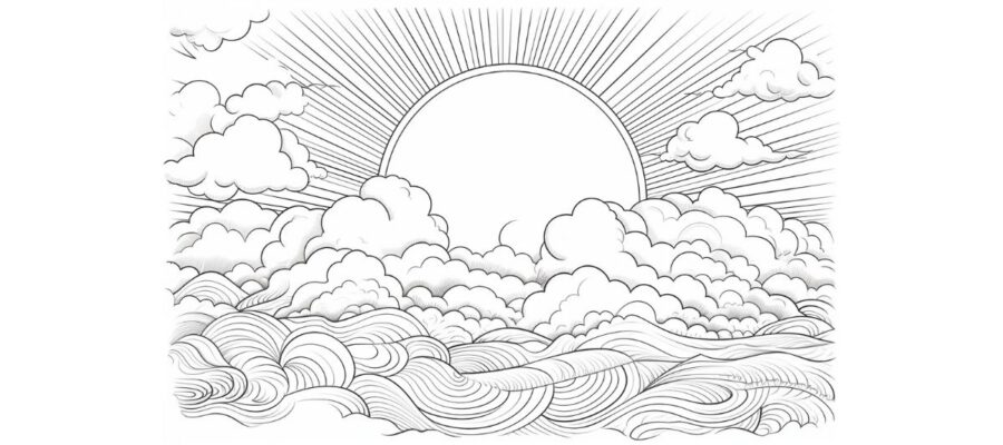 Desenho de Sol Kawaii para Colorir - Colorir.com