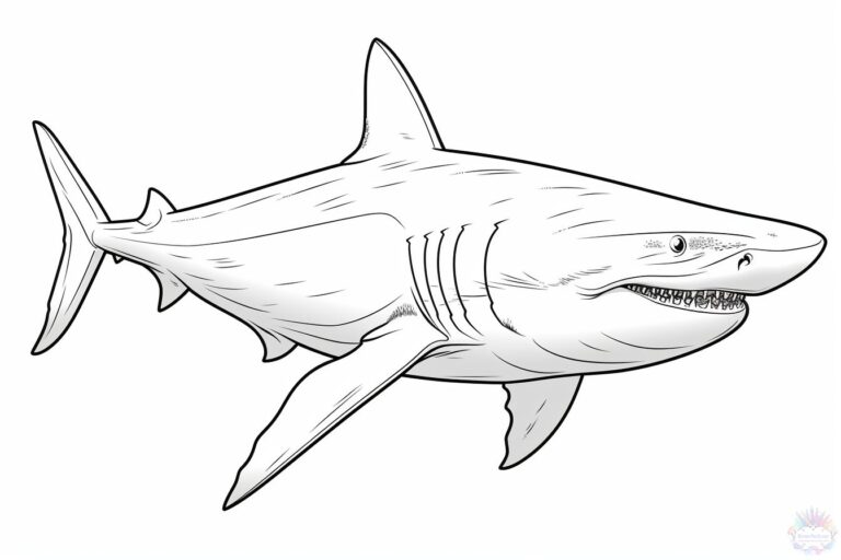 Tubarão Para Colorir + De 40 Desenhos Para Imprimir e Pintar
