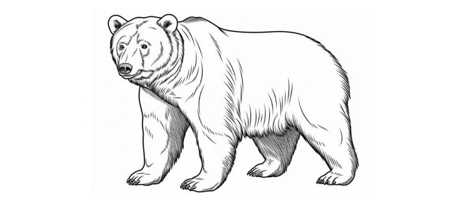 Urso Para Colorir