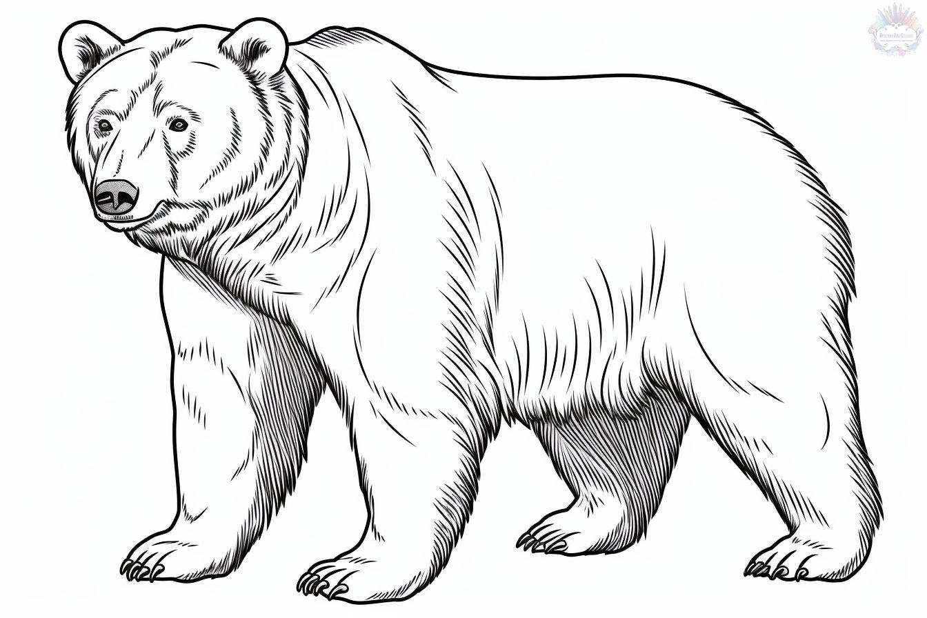 Imagem urso desenho colorir
