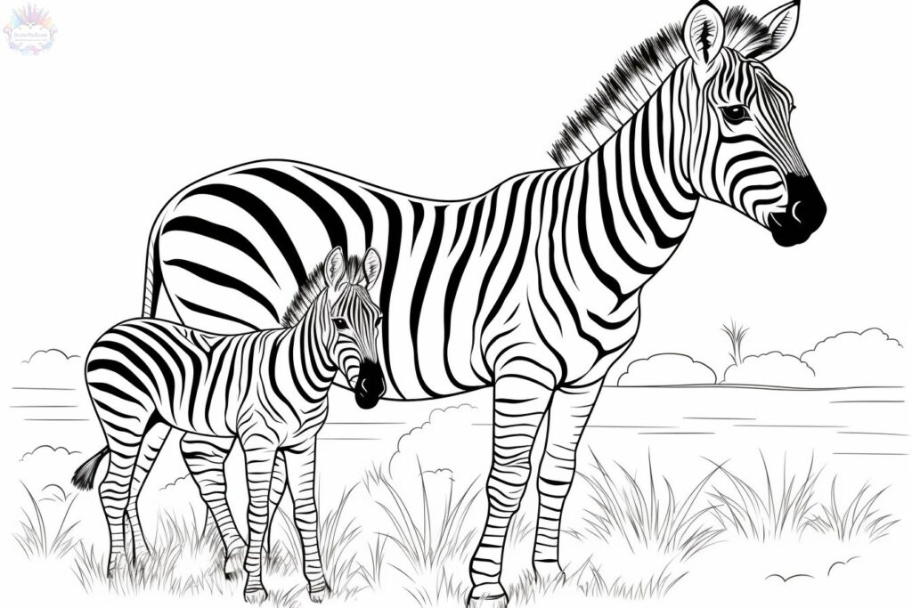 Zebras Para Colorir