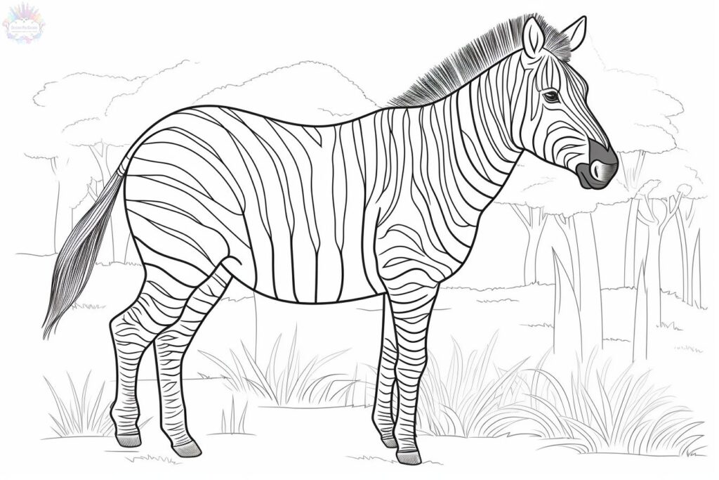 Zebra Para Colorir