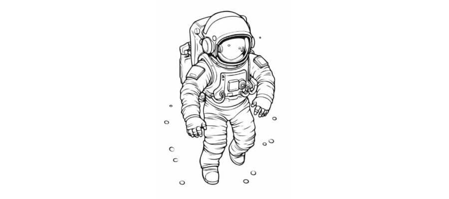 Desenhos Pintados - Desenho normal do espaço