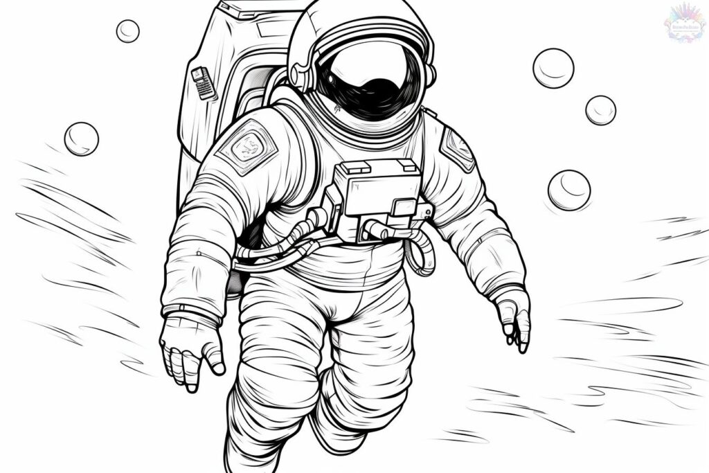 Astronauta Para Colorir